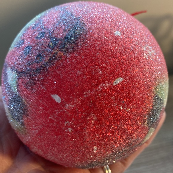 Vintage sugar frosted styrofoam ornaments (4) - Picture 4 of 16